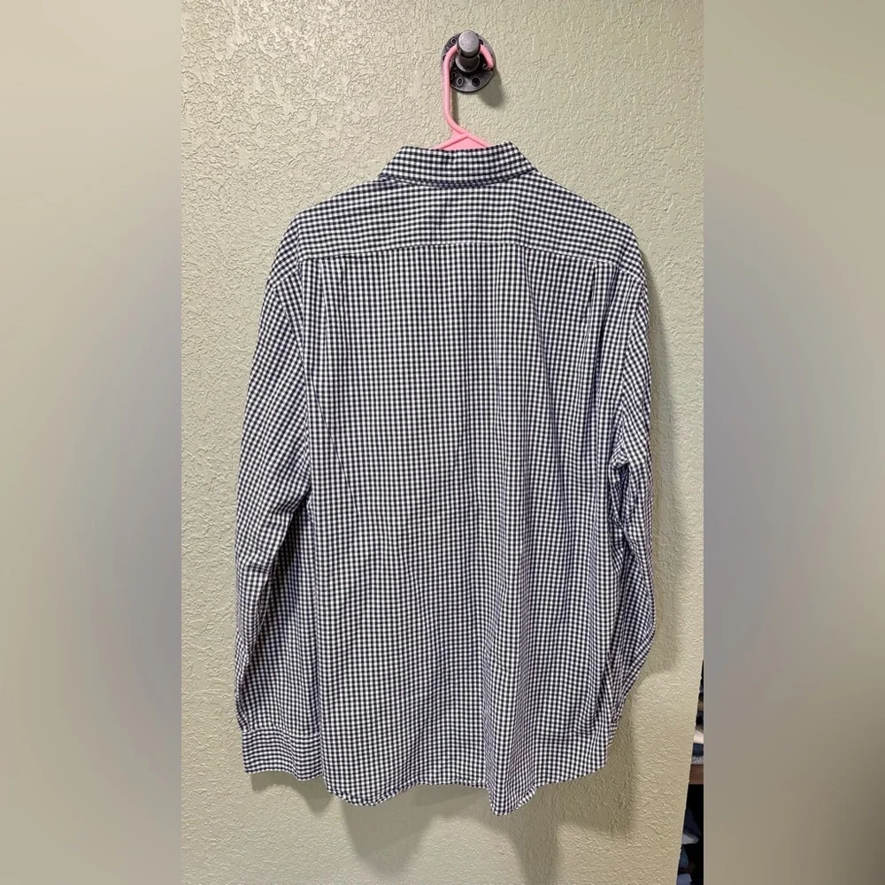 J. Crew Black and White Gingham Shirt